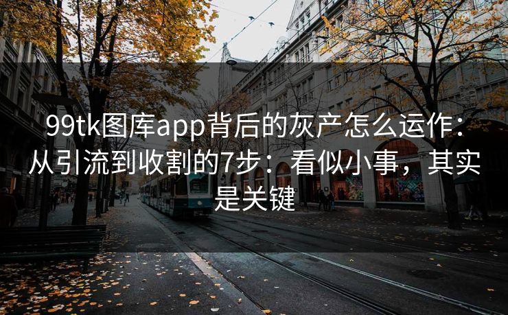 99tk图库app背后的灰产怎么运作：从引流到收割的7步：看似小事，其实是关键
